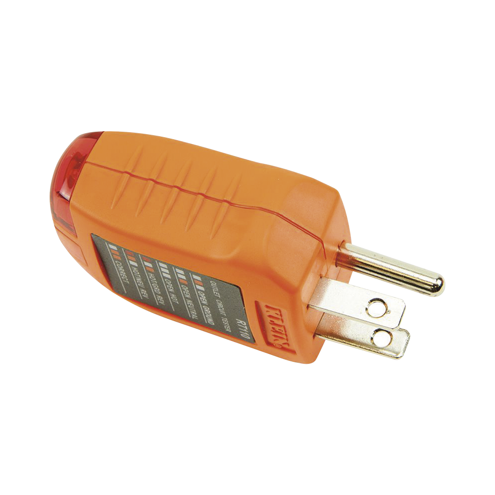 Probador de Tomacorrientes Estándar con Secuencia de Luces para Indicar un Cableado Correcto RT-110 - SILYMX