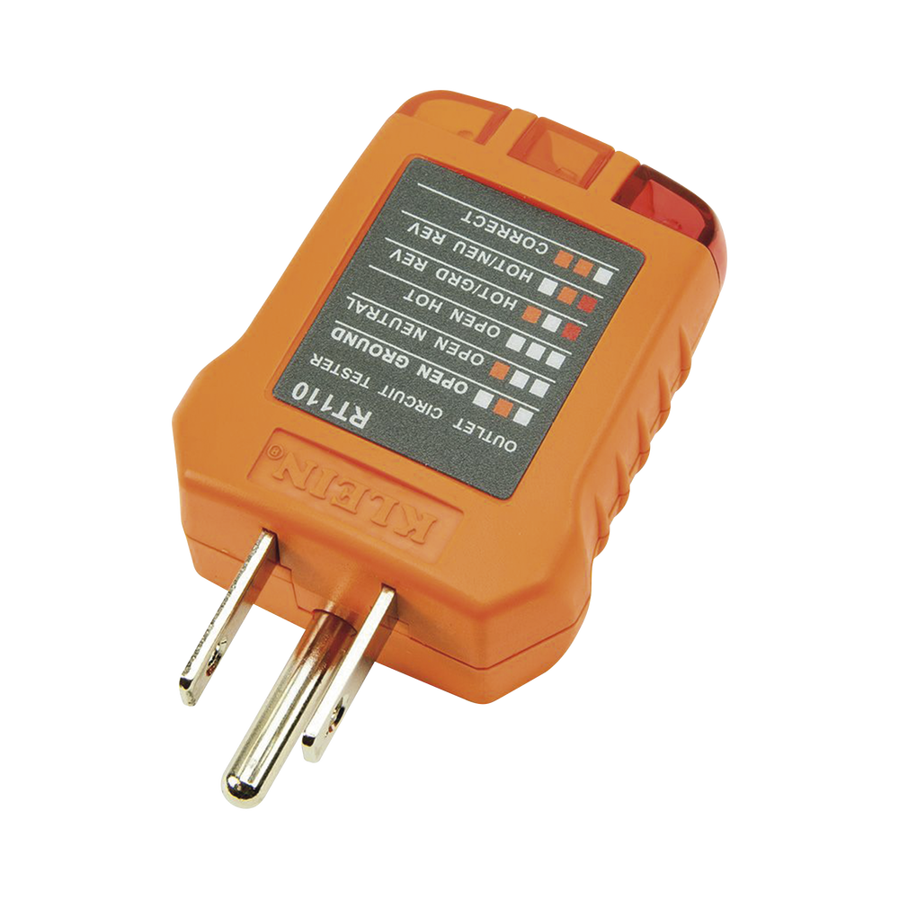 Probador de Tomacorrientes Estándar con Secuencia de Luces para Indicar un Cableado Correcto RT-110 - SILYMX
