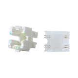 Conector Modular Jack Rj45 Cat6 Estilo Keyconnect Rojo Claro Compatible Con Faceplate Ax102660,ax102655,ax102249 Esquema De Cableado T568a/b - SILYMX
