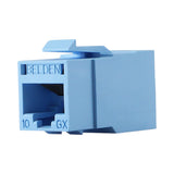 Conector Modular Jack Rj45 Cat6a Estilo Keyconnect Azul Claro Compatible Con Faceplate Ax102660,ax102655,ax102249 Esquema De Cableado T568a/b - SILYMX