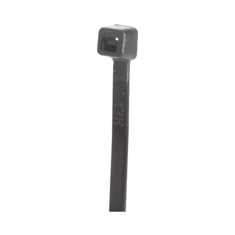 Cincho de Nylon 6.6 StrongHold 533mm largo x 7.6mm ancho Color Negro Exterior S21-120-C0 - SILYMX