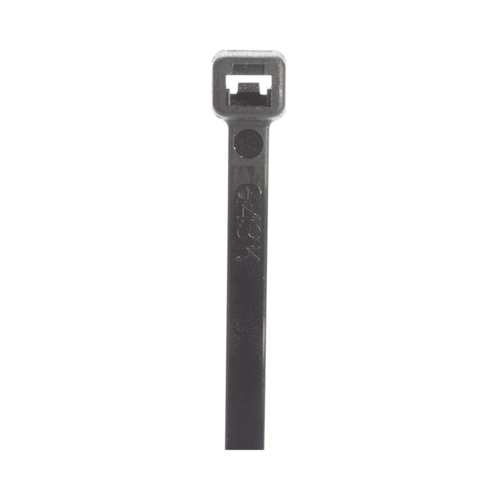 Cincho de Nylon 6.6 StrongHold 533mm largo x 7.6mm ancho Color Negro Exterior S21-120-C0 - SILYMX