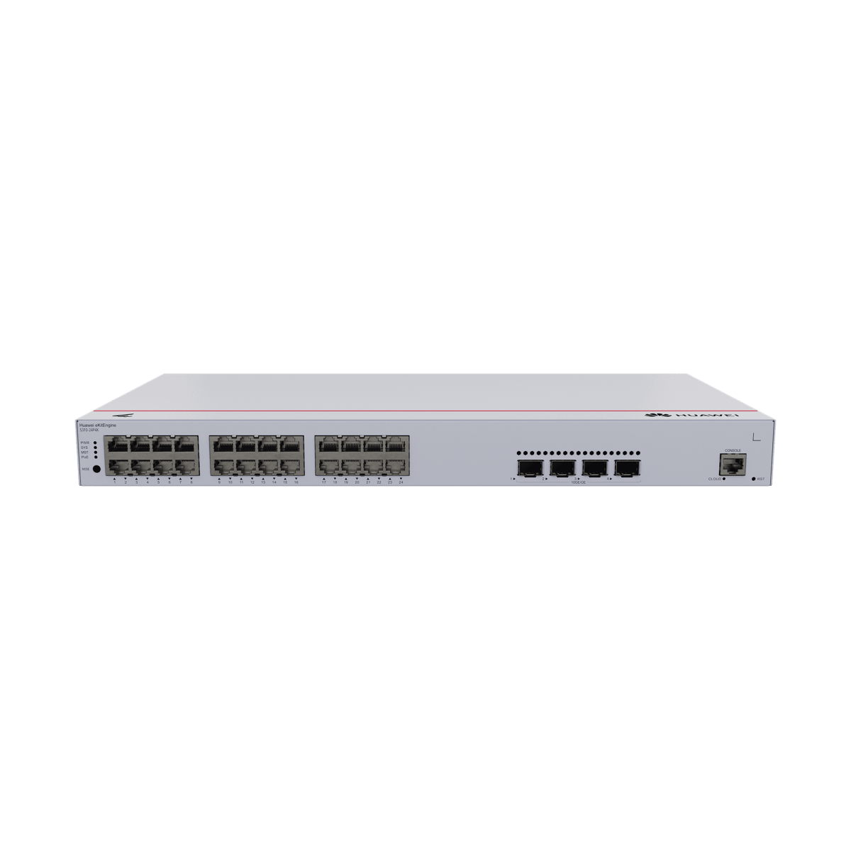 Switches PoEHUAWEIS310-24P4XSwitch Administrable Capa 3 24 Puertos Gigabit PoE 400W 4 SFP+ 10G Huawei S310 - 24P4X - SILYMX
