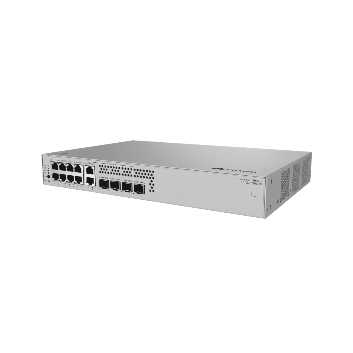 Switches PoEHUAWEIS310S-10PN4JXSwitch Administrable 10 Puertos Gigabit PoE+ 128W 2 Multi - Gigabit 2.5G 2 SFP+ Capa 2+ Huawei S310S - 10PN4JX - SILYMX