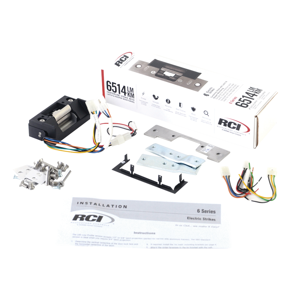 Contrachapa Universal RCI Dormakaba S6514-LMKM-32D – Sensor, UL 1034, Fail Safe/Secure, 12/24V - SILYMX