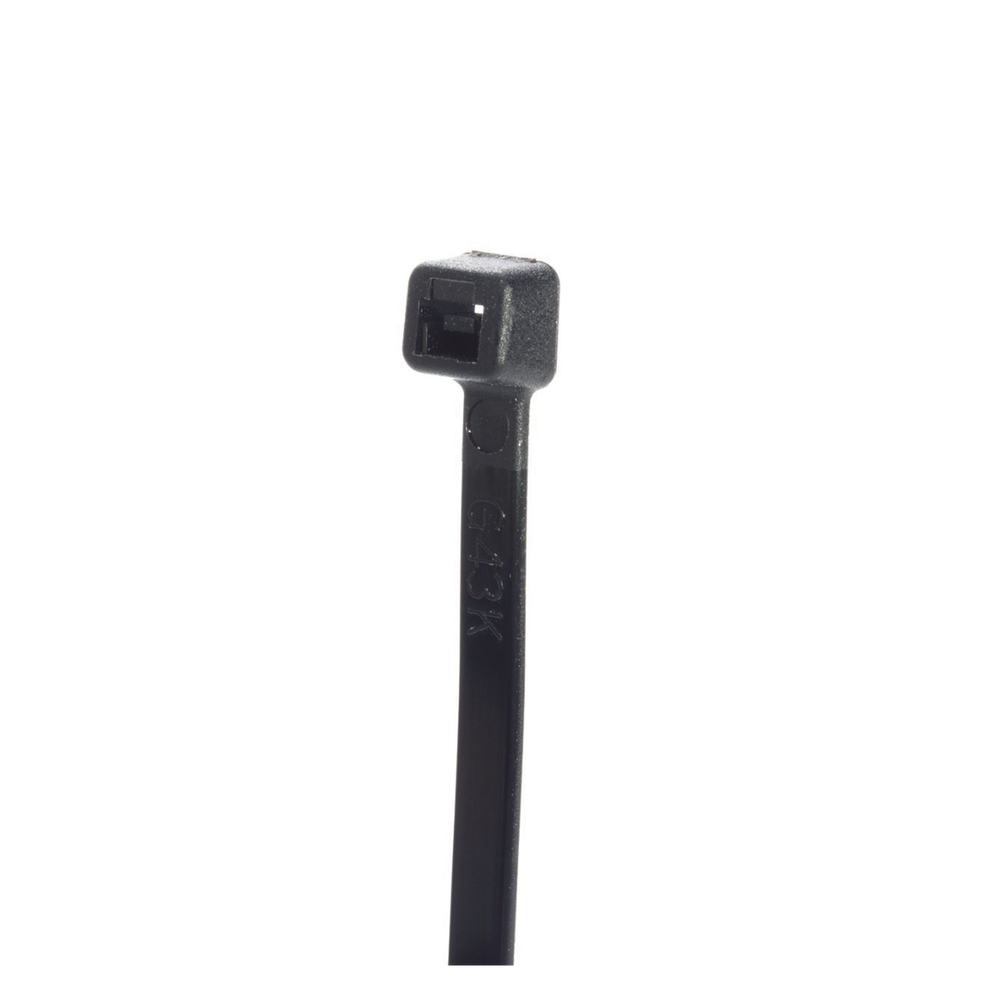 Cincho de Nylon 6.6 StrongHold de 188mm de largo Color Negro Exterior Resistente a Rayos UV Paquete de 1000pz S7-50-M0 - SILYMX