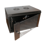 Gabinete de Pared SBE Tech · 6UR · 600 × 600 mm · Puerta de Cristal Templado · SPCC · Cerradura con Llaves