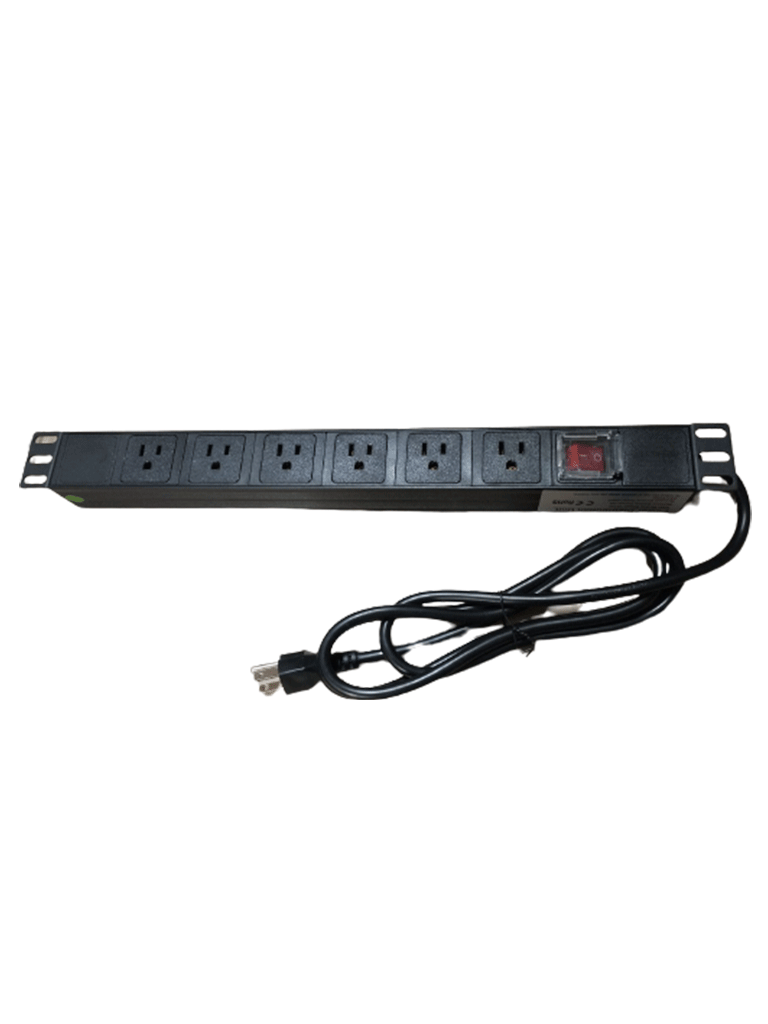 Barra Multicontactos PDU Horizontal Sbetech De 6 Contactos SBETECH SBE-TC006VSP - SILYMX