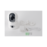 Camara doble lente 3mp Wifi autoseguimiento Detección de movimiento audio de 2 vias almacenamiento hasta 128GB SCAM3DB - SILYMX