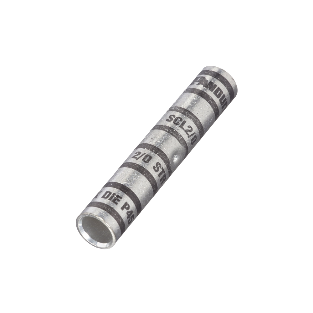 Empalme de Compresión a tope de Cobre tipo barril largo Para cable 2/0 AWG Paquete de 10 Piezas SCL2/0-X - SILYMX