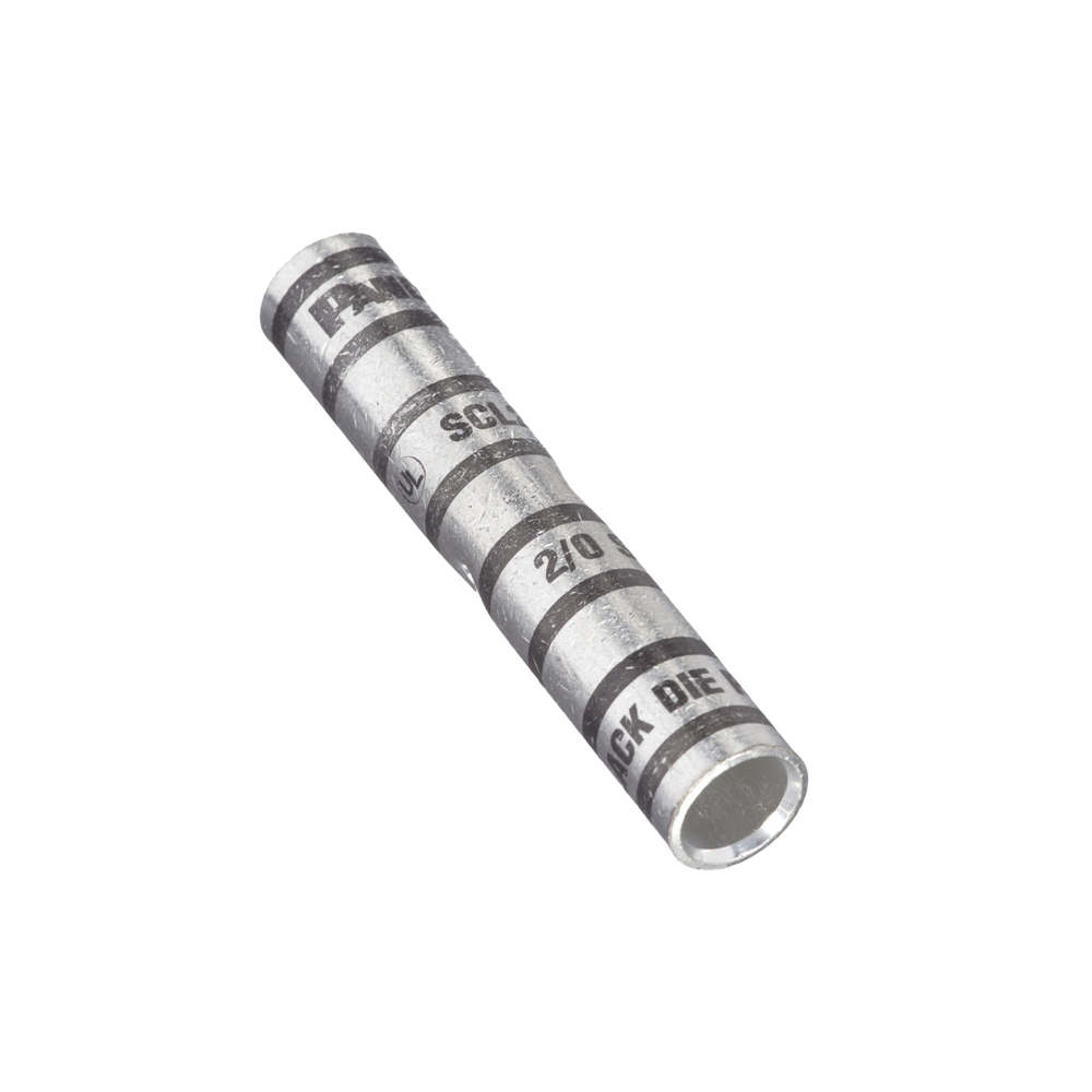 Empalme de Compresión a tope de Cobre tipo barril largo Para cable 2/0 AWG Paquete de 10 Piezas SCL2/0-X - SILYMX
