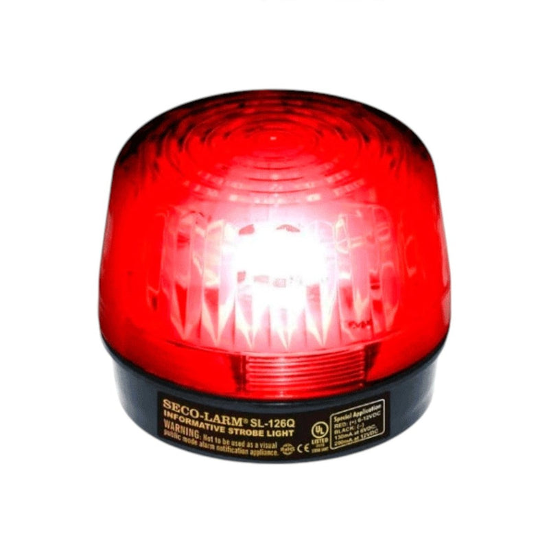 Luz Estroboscópica Alámbrica, 6-12VDC, Roja Compatible IHORN / RISCO / DSC / BOSCH Seco-Larm SL126QR - SILYMX