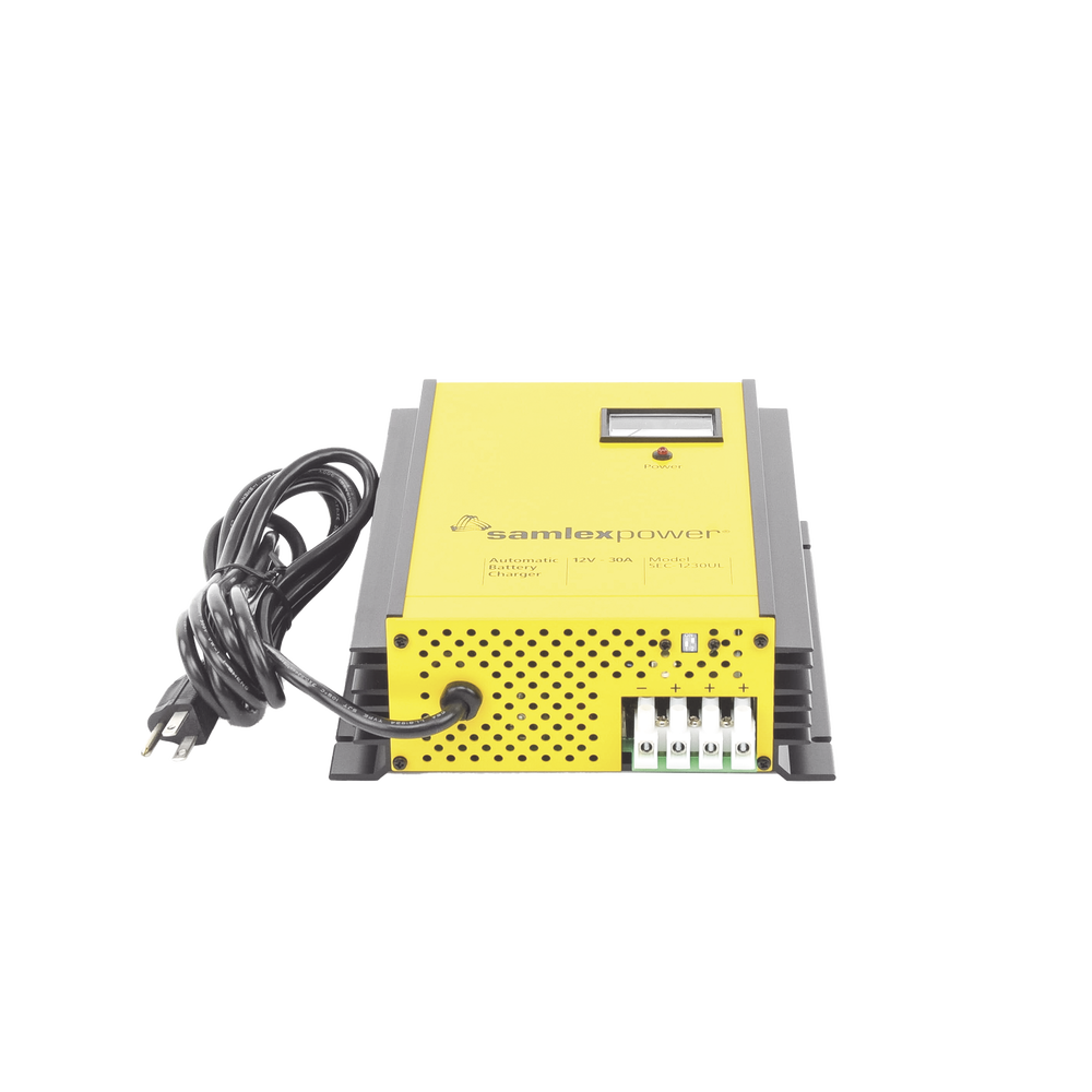 Cargador de Baterías de Plomo Ácido 12 Volts 30 A Bancos de 250 a 350 Ah SEC-1230UL - SILYMX