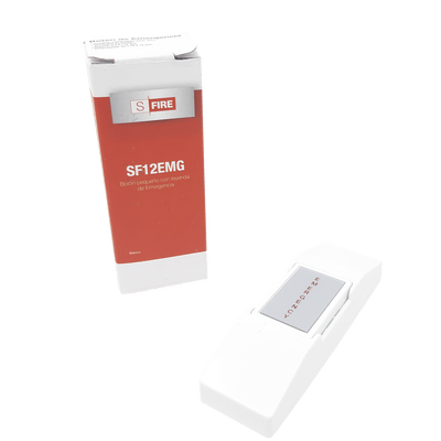 Botón De Pánico Con leyenda de Emergencia Aplicaciones para Paneles de alarma control de acceso Videovigilancia Fácil Uso SF12EMG - SILYMX