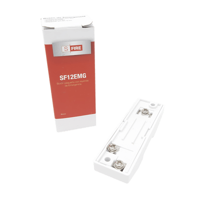 Botón De Pánico Con leyenda de Emergencia Aplicaciones para Paneles de alarma control de acceso Videovigilancia Fácil Uso SF12EMG - SILYMX