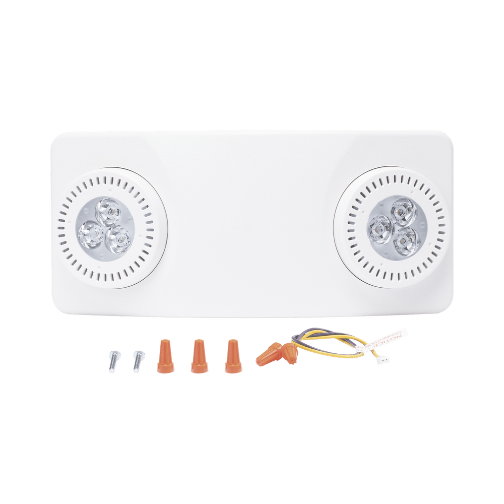 Luz de Emergencia Dual LED 520lm uso rudo montaje en pared o techo batería de respaldo incluida SF-1960-LF - SILYMX