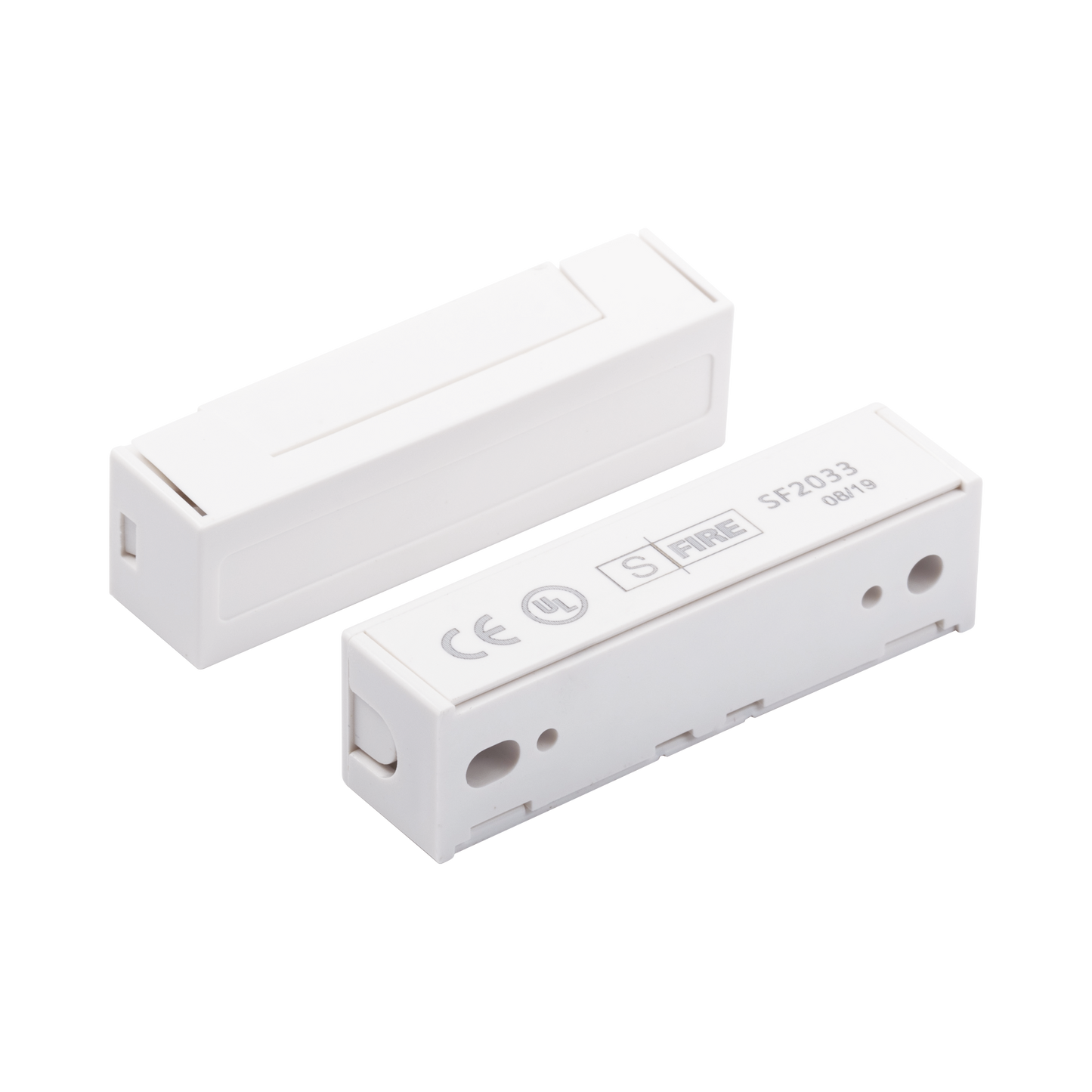Contacto magnético SFIRE para puertas y ventanas color blanco GAP 30mm 12v NO y COM SF-2033