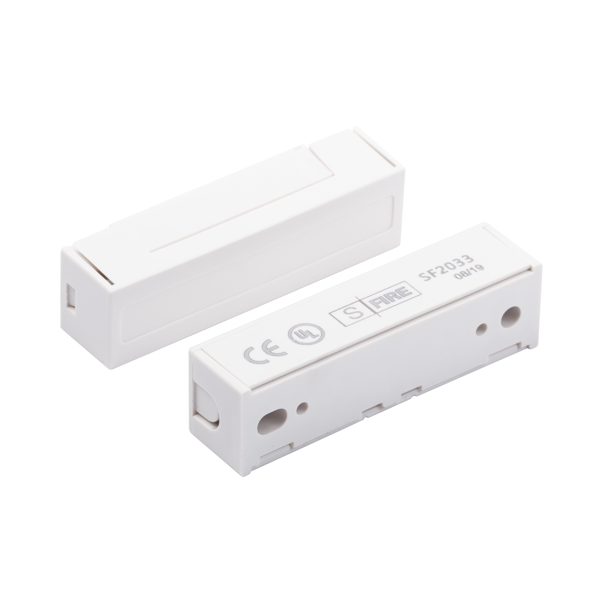 Contacto magnético SFIRE para puertas y ventanas color blanco GAP 30mm 12v NO y COM SF-2033