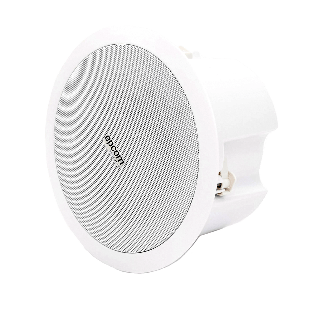 Bocina Plafon EPCOM Altavoz Coaxial 5"+1.5" Montaje en Techo 3.75 - 30w 70/100v 8 ohms Material ABS Rejilla Metálica SF-206P - SILYMX