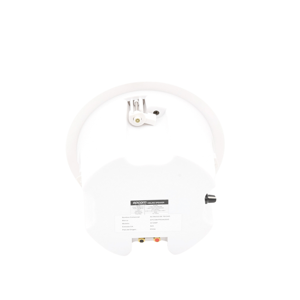 Bocina Plafon EPCOM Altavoz Coaxial 5"+1.5" Montaje en Techo 3.75 - 30w 70/100v 8 ohms Material ABS Rejilla Metálica SF-206P - SILYMX