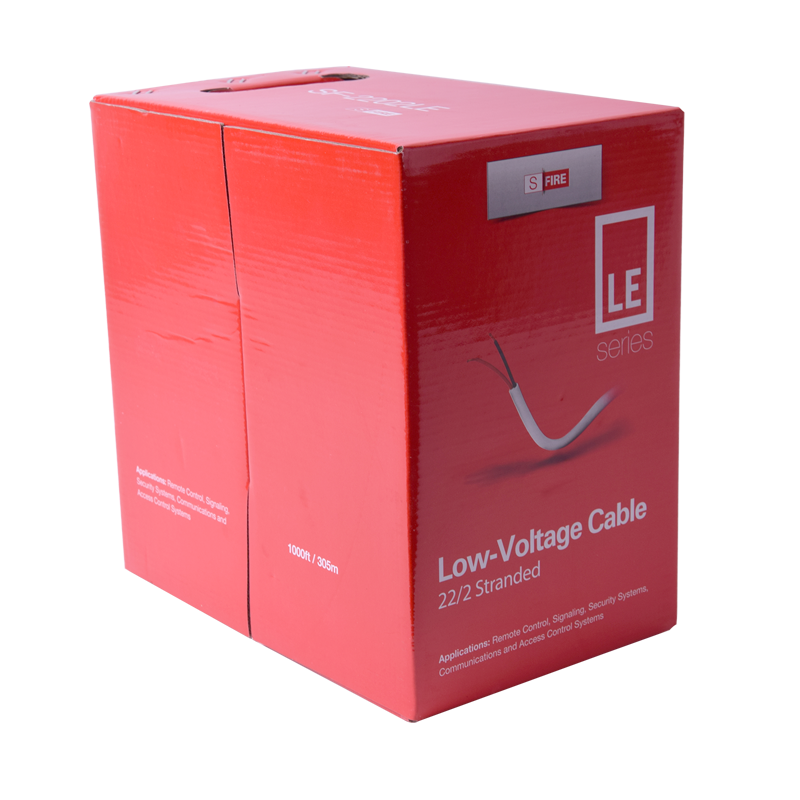 Bobina de Cable SFIRE para alarma 2X22 AWG CCA 305 Metros SF-22-02-LE - SILYMX