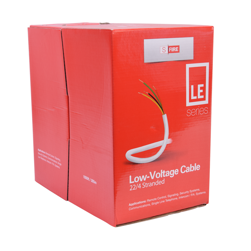 Bobina de Cable SFIRE para alarma 4X22 AWG CCA 305 Metros SF-22-04-LE - SILYMX