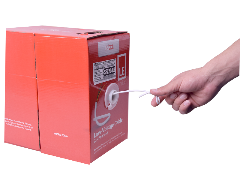 Bobina de Cable SFIRE para alarma 4X22 AWG CCA 305 Metros SF-22-04-LE - SILYMX