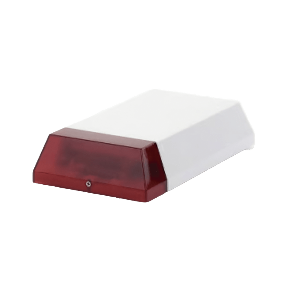 Sirena inalámbrica Exterior o Interior Alimentación a batería Duración de 2 años Con transmisor universal Compatible con Honeywell, Pima Crow DSC etc SF-70WK - SILYMX