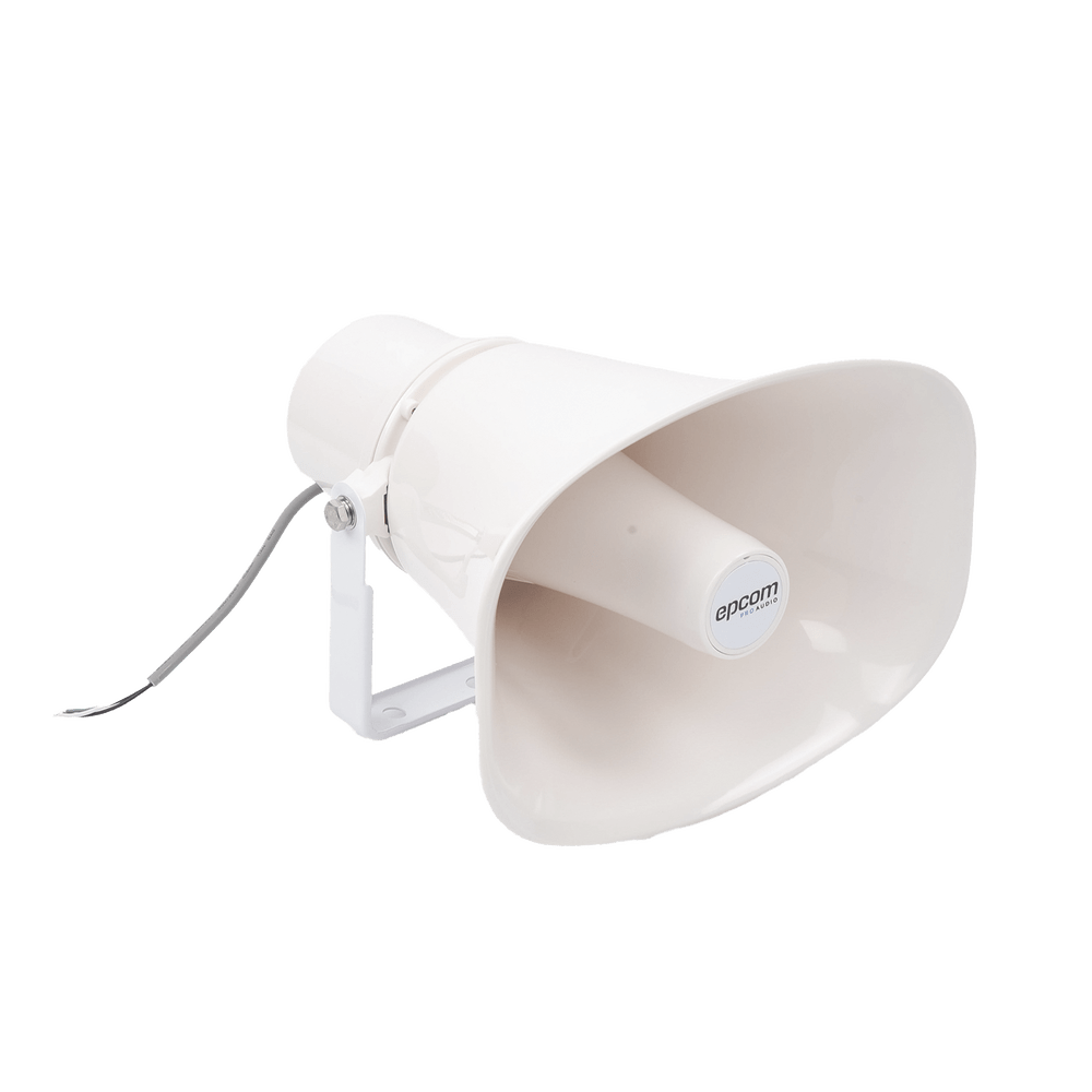 Altavoz para Exterior Tipo Trompeta 15-30W 70/100V IP66 Material ABS Bracket de Metal SF-720A - SILYMX