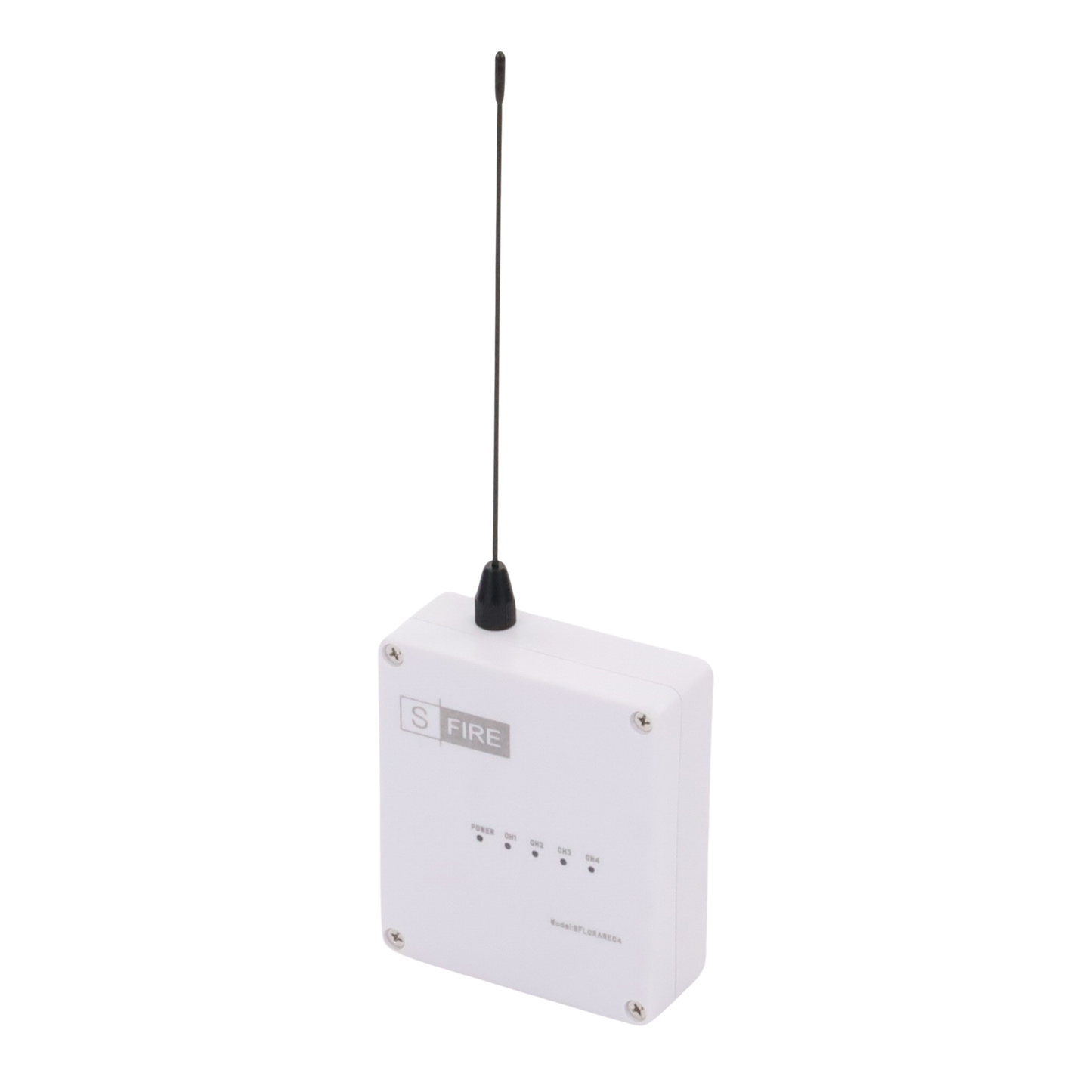Receptor Inalámbrico SFIRE LoRa 2,500 m con 4 Relevadores Tipo C para Sistemas de Alarma SF-LORA-REC-4