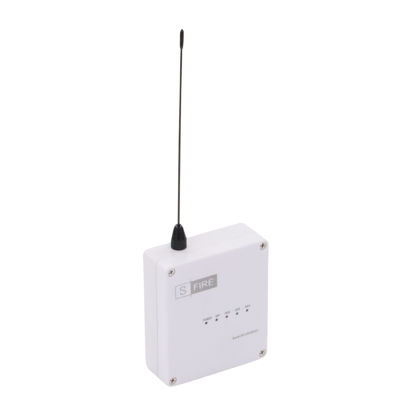 Receptor Inalámbrico SFIRE LoRa 2,500 m con 4 Relevadores Tipo C para Sistemas de Alarma SF-LORA-REC-4