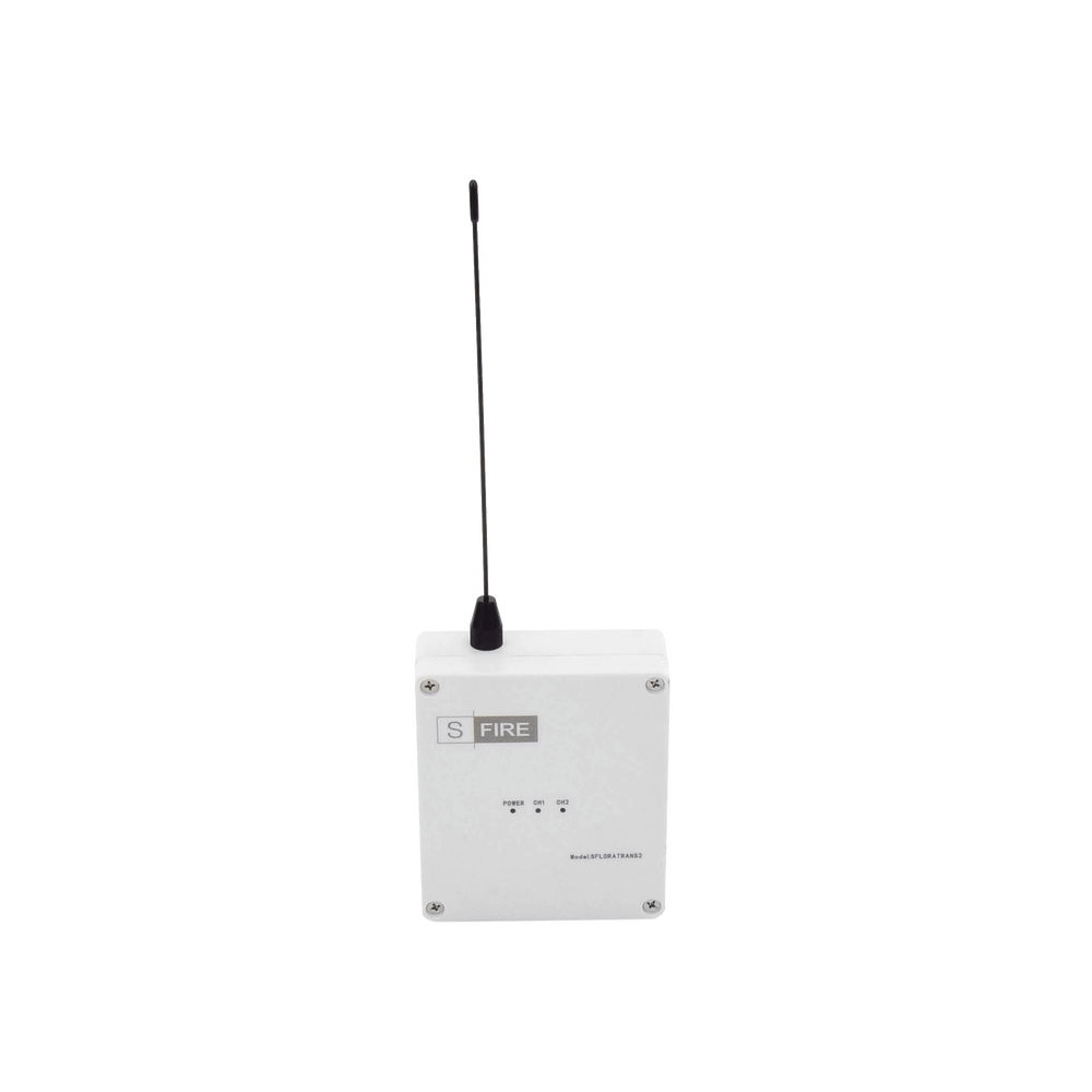 Transmisor inalámbrico Entrada de 2 contactos secos NA Distancia máxima de transmisión 2500 metros SF-LORA-TRANS - SILYMX