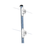 Aislador de Paso Blanco reforzado para cercos eléctricos, resistente al clima extremoso SFPASOW - SILYMX