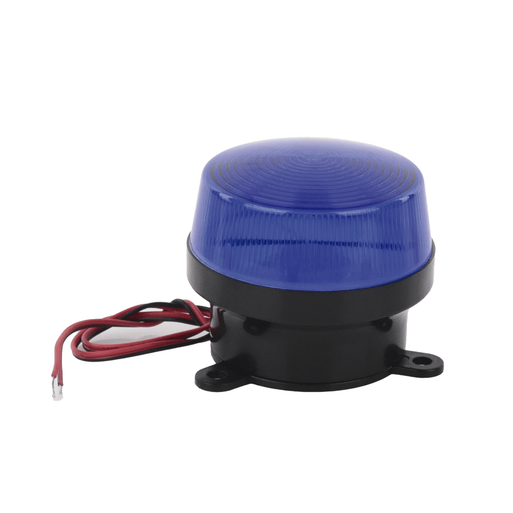 Mini estrobo color azul con montaje de pestaña SF-STRB - SILYMX