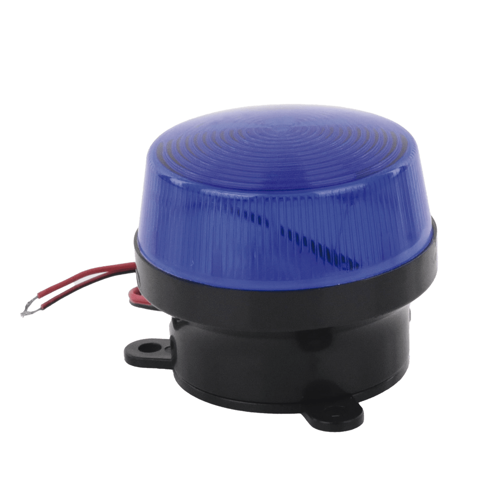 Mini estrobo color azul con montaje de pestaña SF-STRB - SILYMX