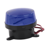 Mini estrobo color azul con montaje de pestaña SF-STRB - SILYMX