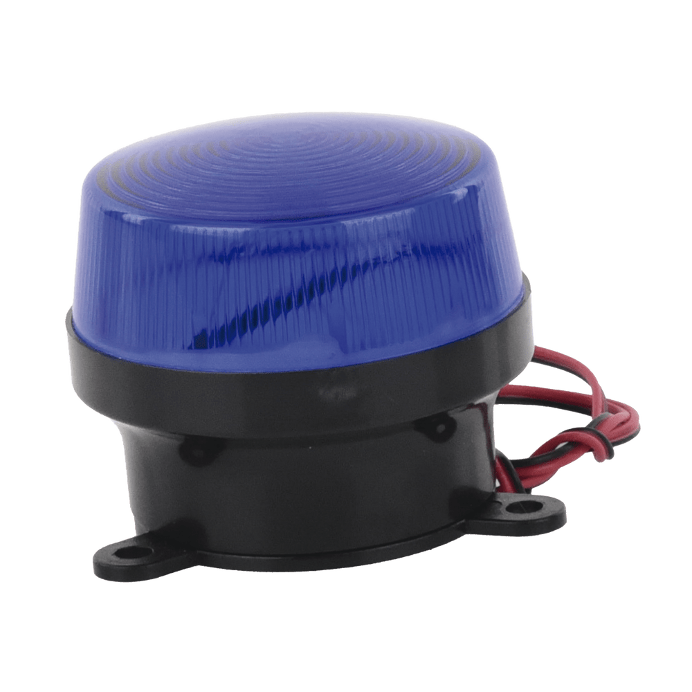 Mini estrobo color azul con montaje de pestaña SF-STRB - SILYMX