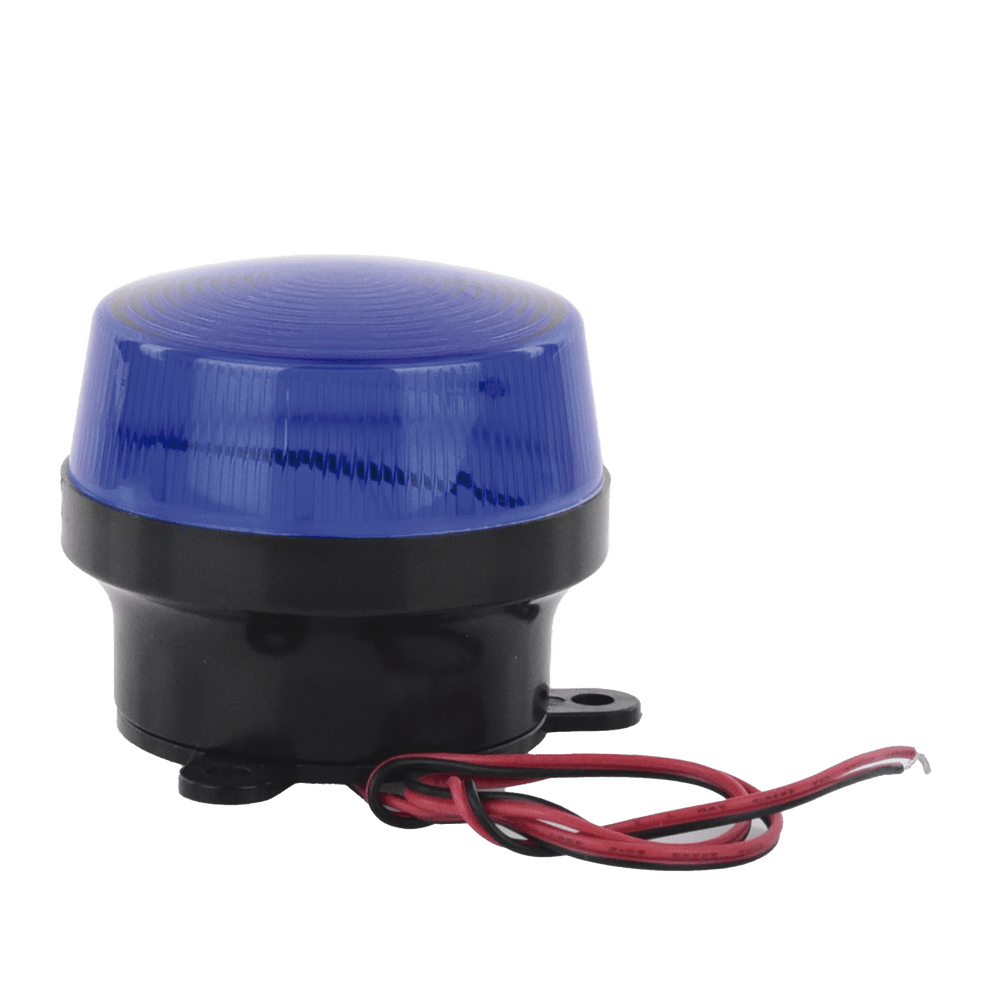 Mini estrobo color azul con montaje de pestaña SF-STRB - SILYMX