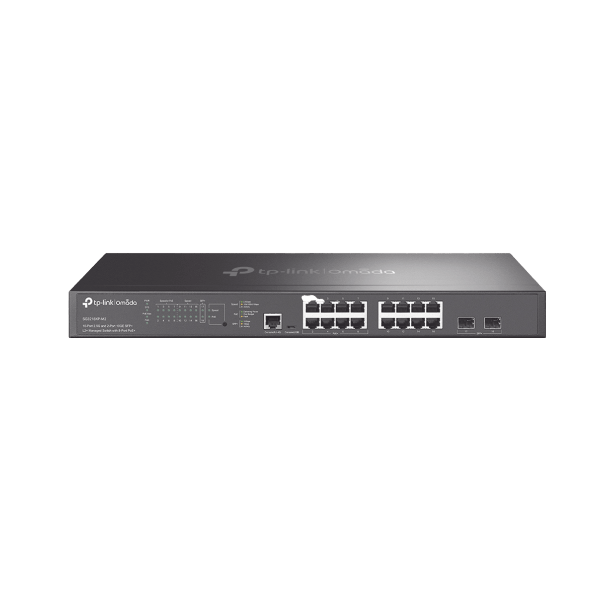Switches PoETP - LINKSG3218XPM2Switch Administrable L2+ 24 Puertos 16x 2.5G PoE+ 240W 2 SFP+ 10G Omada TP - LINK SG3218XPM2 - SILYMX