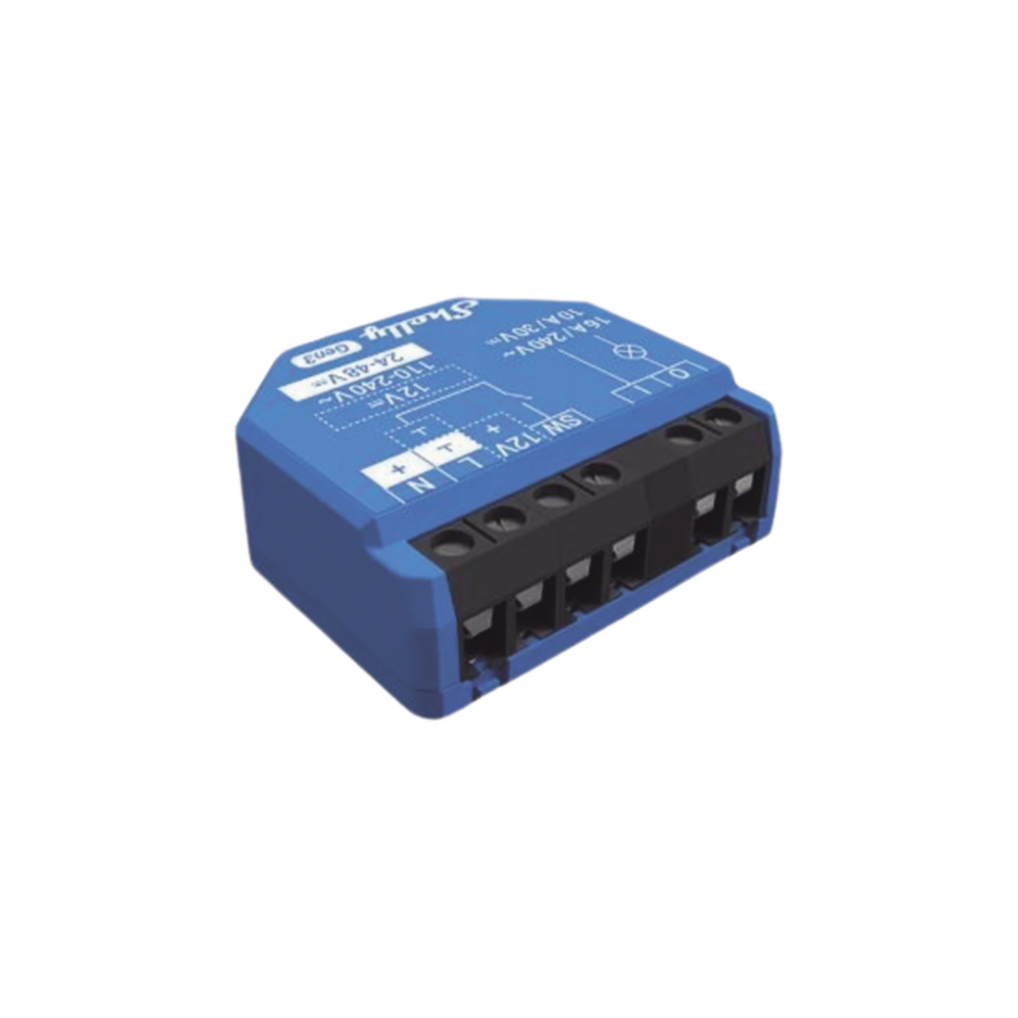 Relevador Inteligente WiFi 16A 110-230V Contacto Seco Alexa Google Home Shelly SHELLY1GEN3X2