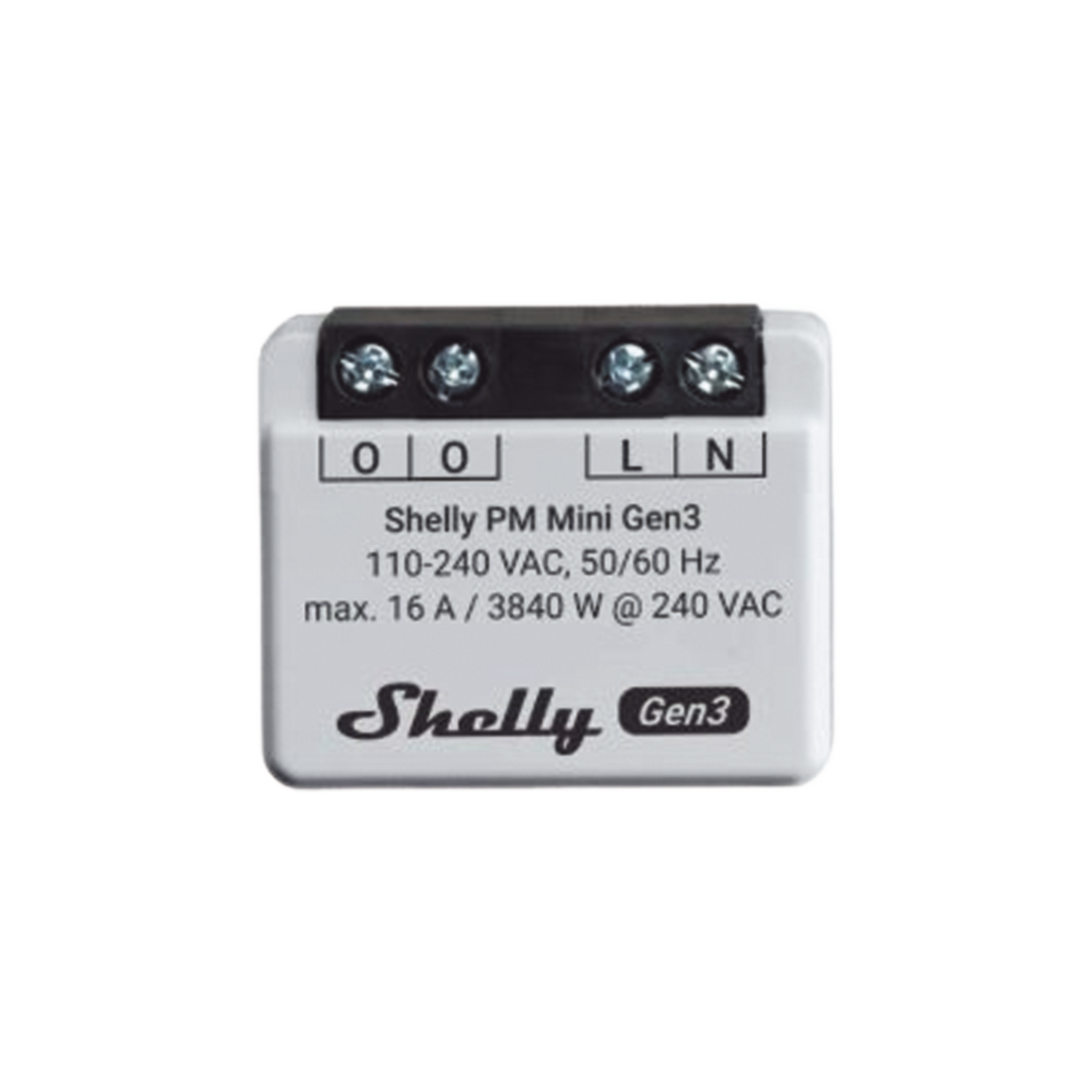 Mini Medidor de consumo inteligente con Wi-Fi, 1 canal 16A, compatible con asistentes de voz Alexa y GoogleHome SHELLY SHELLYPMMINIGEN3 - SILYMX
