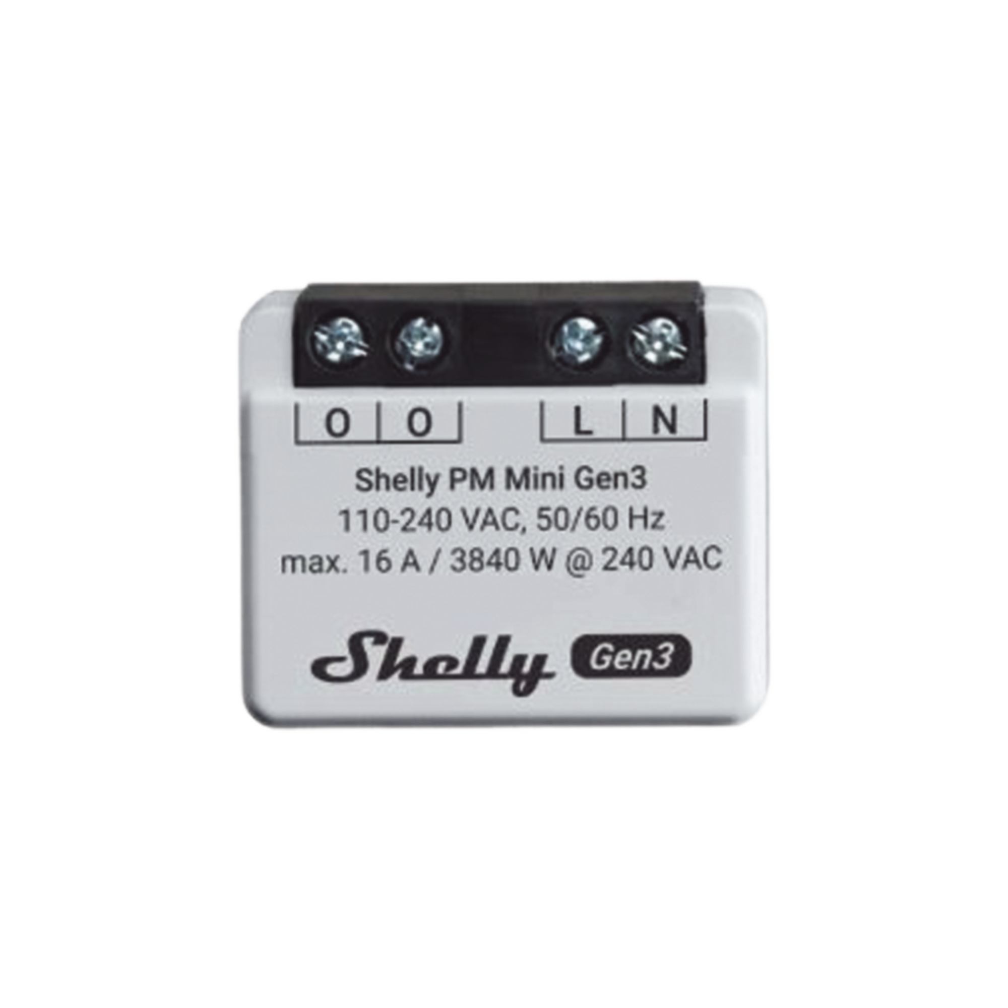 Mini Medidor de consumo inteligente con Wi-Fi, 1 canal 16A, compatible con asistentes de voz Alexa y GoogleHome SHELLY SHELLYPMMINIGEN3 - SILYMX