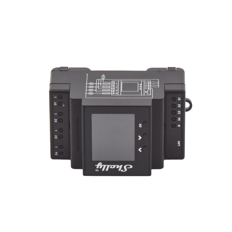 Relevador 40A inalámbrico WIFI y Ethernet 4 canales inteligentes 10A por canal, 110-230 V /montaje riel DIN SHELLY SHELLYPRO4PM - SILYMX