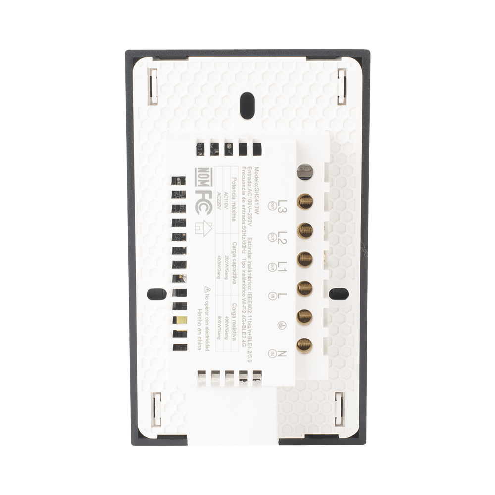 Wifi Apagador switch inalámbrico WIFI control de 3 regresos de carga 110V SHS413W - SILYMX