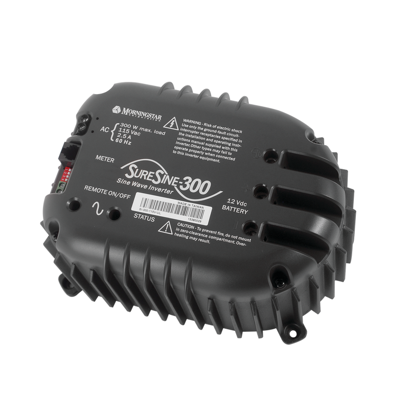 Inversor de Onda Sinusoidal Pura MORNINGSTAR 300 Watts de Potencia 12 Volts Entrada SI-300-115V-UL - SILYMX