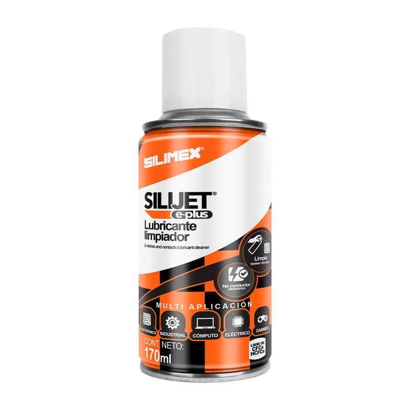 Silijet E Plus Silimex 170 ml | Limpiador Electrónico Profesional | Contact Cleaner para Circuitos y Componentes - SILYMX