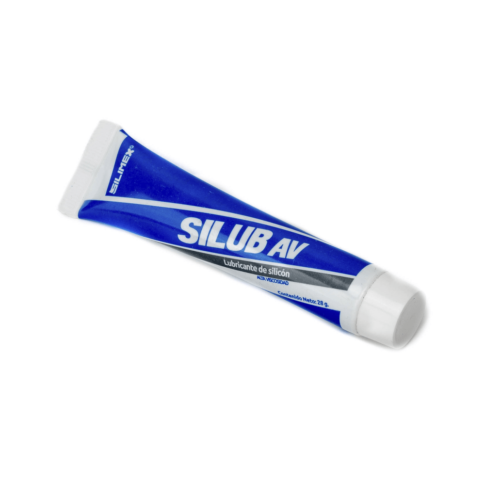 Lubricante de silicón dieléctrico de alta viscosidad soporte de -10 hasta 80C para mecanismos de alta fricción tubo 28 grs SILUB-AV - SILYMX