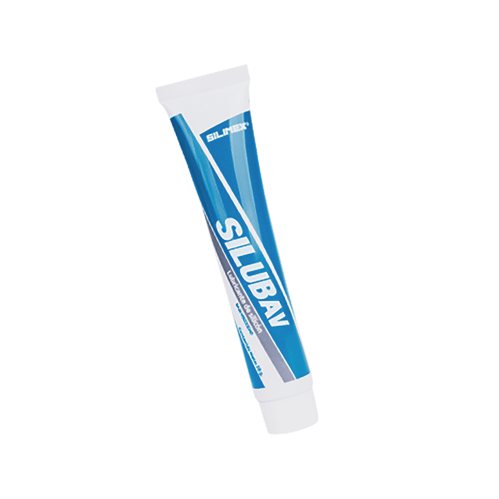 Lubricante de silicón dieléctrico de alta viscosidad soporte de -10 hasta 80C para mecanismos de alta fricción tubo 28 grs SILUB-AV - SILYMX