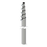 Mástil telescópico de 15 m (49.2 ft) Compuesto por 5 Secciones Concéntricas (requiere accesorios de instalación) - SILYMX