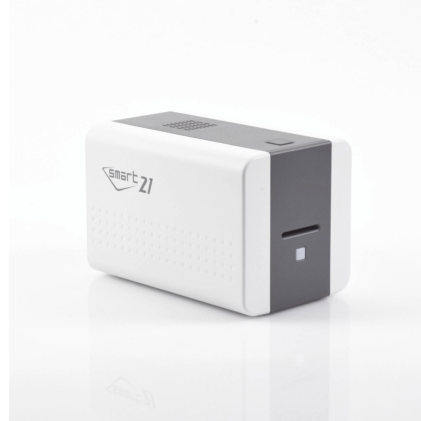 Impresora de Tarjetas Semi-automática SMART21 Ingreso de Tarjetas Manual/Incluye Ribbon, Software y 100 Tarjetas PVC SMART21SK - SILYMX